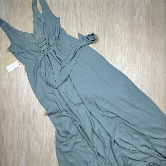 NWT Show Me Your Mumu x BHLDN Sage Green Jenn Maxi Bridesmaid Elegant Dress XL - Picture 9 of 12